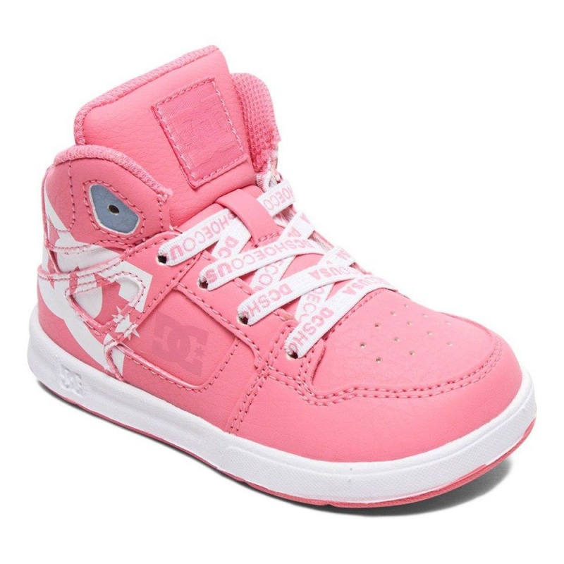 DC Shoes Pure Lasten Skeittikengät Pinkki Valkoinen | TODR-35610