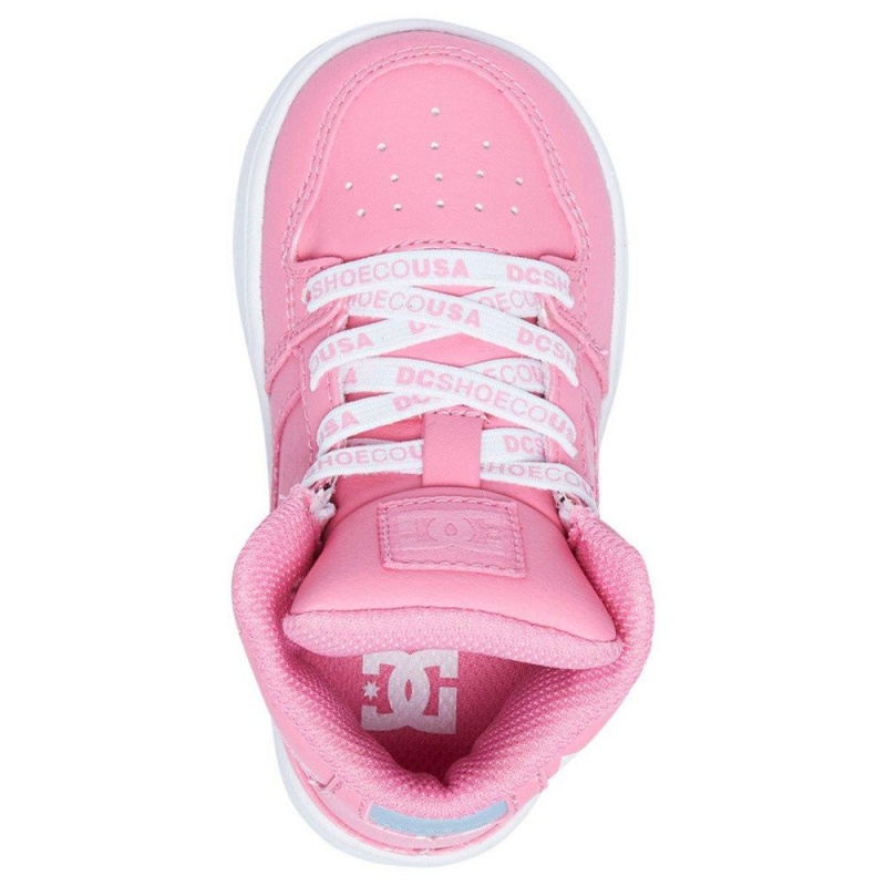 DC Shoes Pure Lasten Skeittikengät Pinkki Valkoinen | TODR-35610