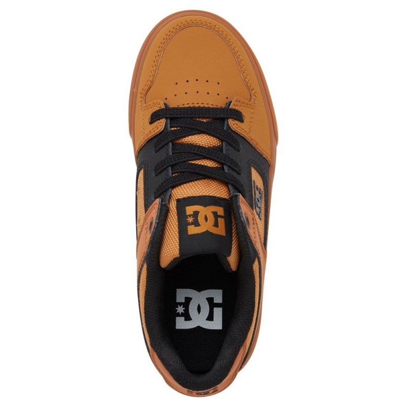 DC Shoes Pure Lasten Skeittikengät Ruskea Mustat | YZNM-38106