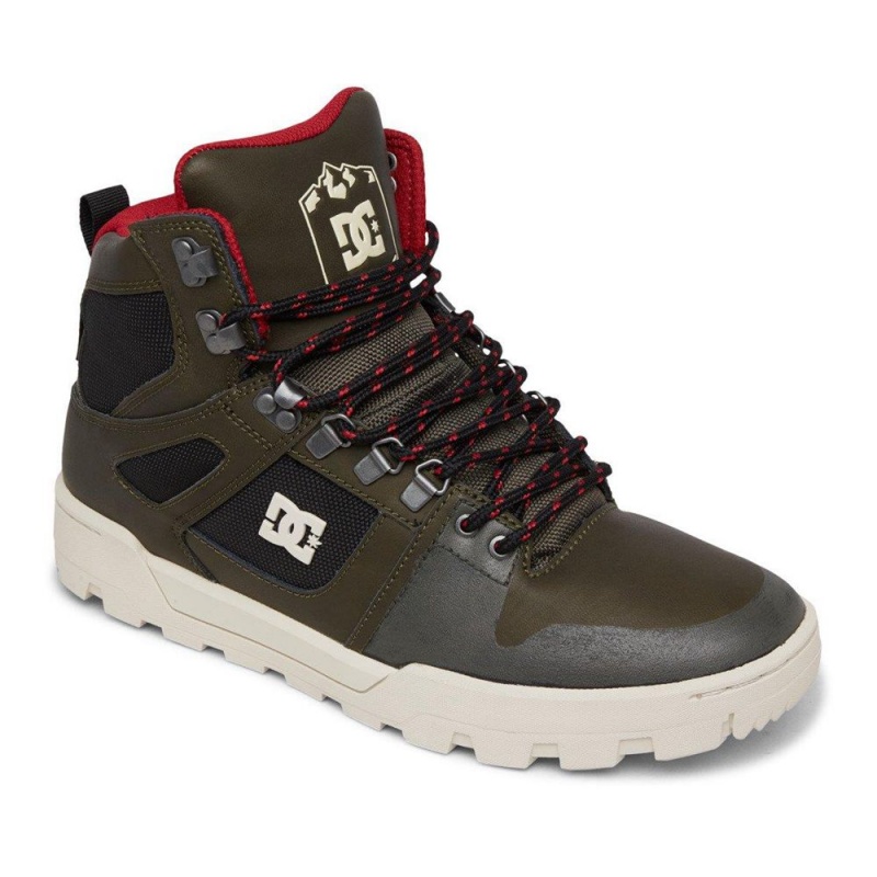 DC Shoes Pure Miesten Saappaat Vihreä Mustat | FXOW-24536