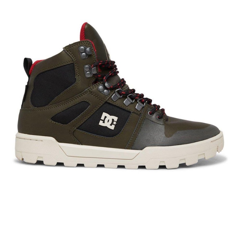 DC Shoes Pure Miesten Saappaat Vihreä Mustat | FXOW-24536