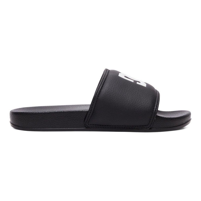 DC Shoes Slides Lasten Sandaalit Mustat Valkoinen | KLGH-61390