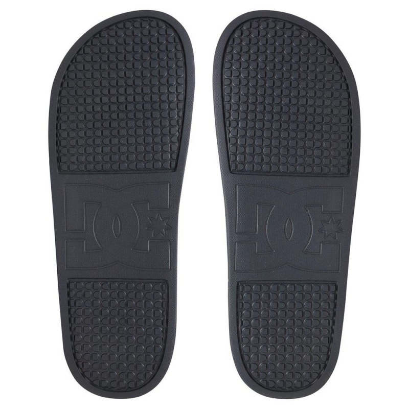 DC Shoes Slides Miesten Sandaalit Harmaat Punainen | WYLU-21063