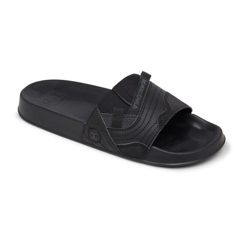 DC Shoes Slides Miesten Sandaalit Mustat Harmaat | KIRF-18243