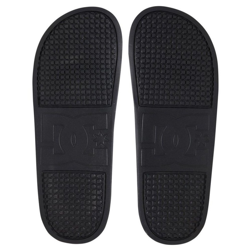 DC Shoes Slides Miesten Sandaalit Mustat Harmaat | KIRF-18243