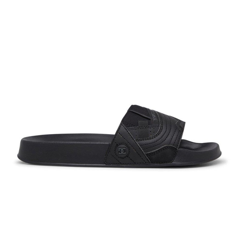 DC Shoes Slides Miesten Sandaalit Mustat Harmaat | KIRF-18243