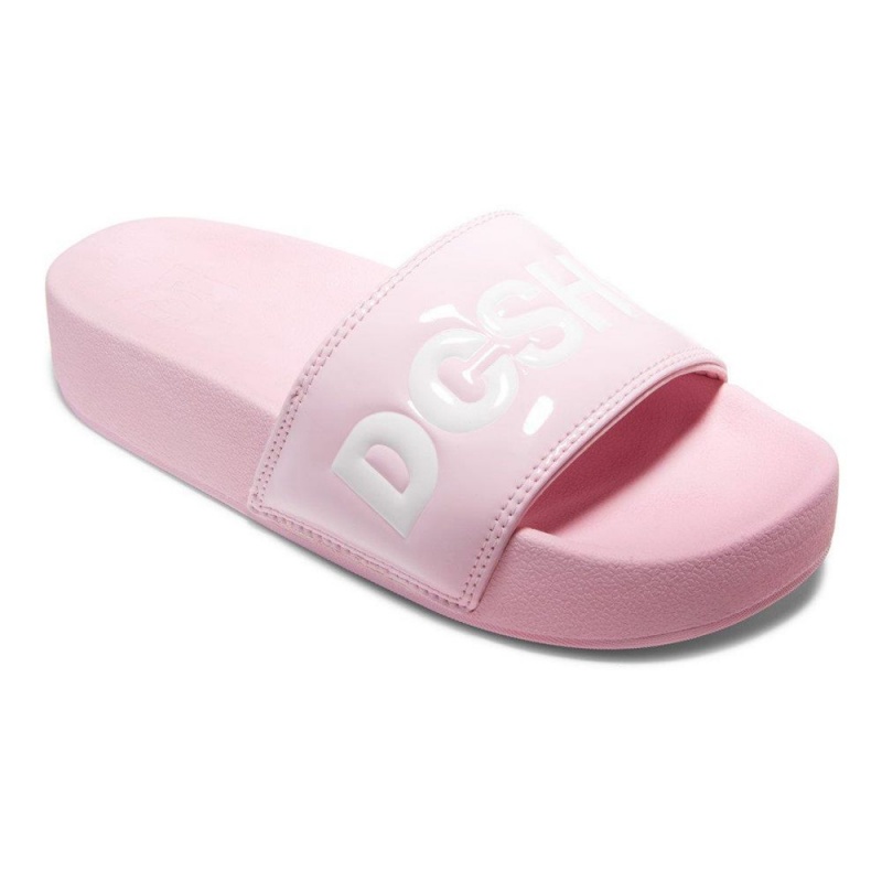 DC Shoes Slides Naisten Sandaalit Pinkki Valkoinen | OTFW-06325