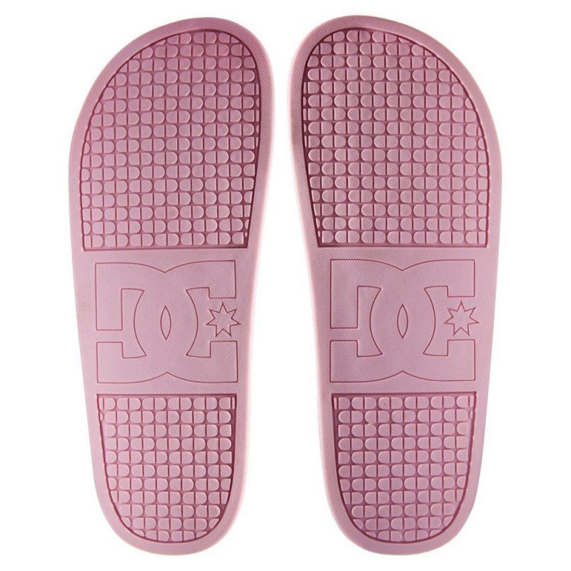 DC Shoes Slides Naisten Sandaalit Pinkki Valkoinen | OTFW-06325