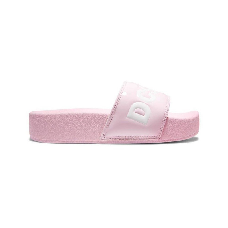 DC Shoes Slides Naisten Sandaalit Pinkki Valkoinen | OTFW-06325