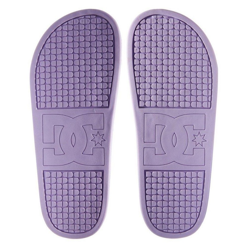 DC Shoes Slides Naisten Sandaalit Violetit Valkoinen | YGFL-38512