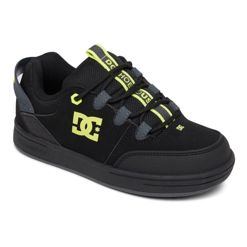 DC Shoes Syntax Lasten Skeittikengät Mustat Keltainen | GLIR-62531