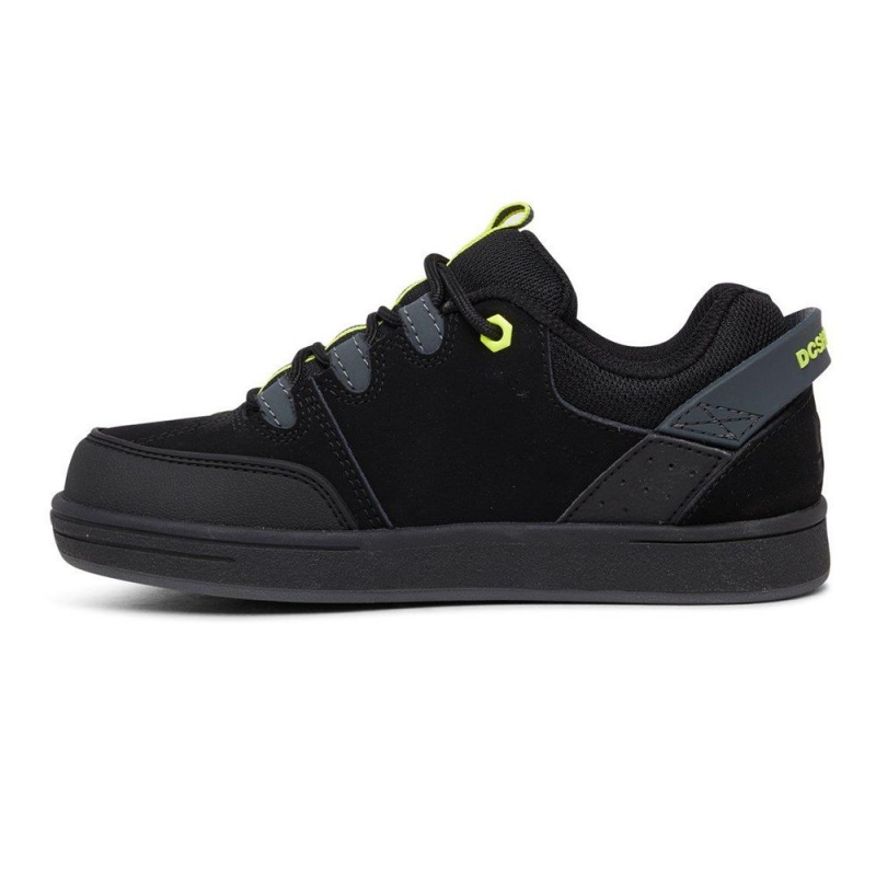 DC Shoes Syntax Lasten Skeittikengät Mustat Keltainen | GLIR-62531