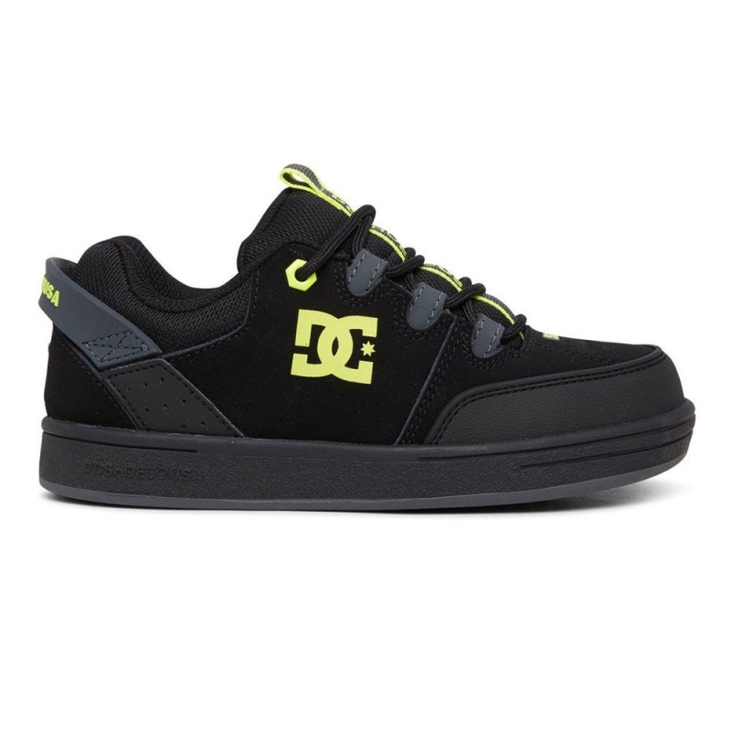 DC Shoes Syntax Lasten Skeittikengät Mustat Keltainen | GLIR-62531