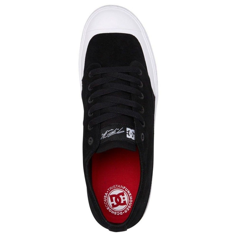 DC Shoes T-Funk Miesten Skeittikengät Mustat Valkoinen | QMYS-39725