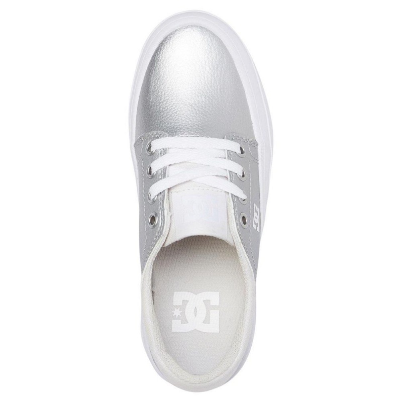 DC Shoes Trase Lasten Skeittikengät Hopea Valkoinen | STUD-32897