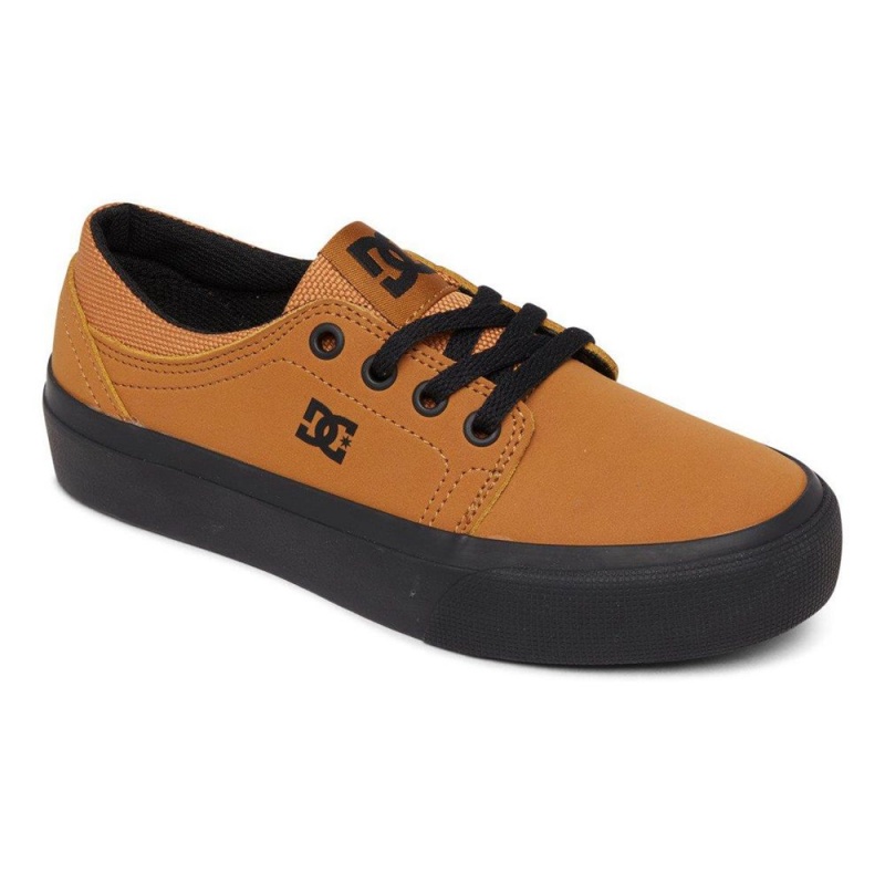 DC Shoes Trase Lasten Skeittikengät Ruskea Mustat | YJWT-64193