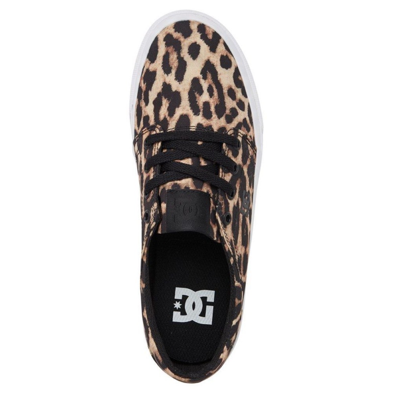 DC Shoes Trase Naisten Skeittikengät Leopardi | QOFC-48709