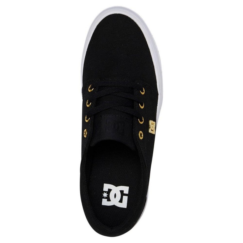 DC Shoes Trase Naisten Skeittikengät Mustat Kultaiset | OXTN-57093