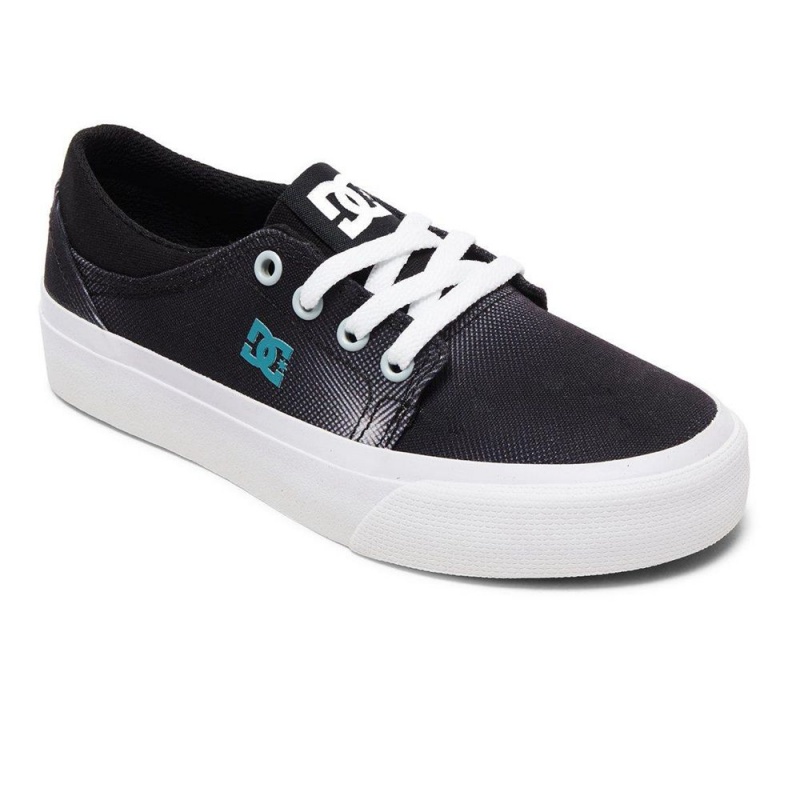 DC Shoes Trase TX Lasten Skeittikengät Mustat Valkoinen | GPDC-21803