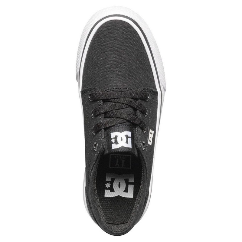 DC Shoes Trase TX Lasten Skeittikengät Mustat Valkoinen | VMDK-34621