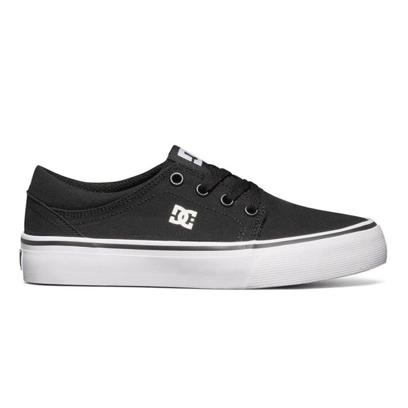 DC Shoes Trase TX Lasten Skeittikengät Mustat Valkoinen | VMDK-34621