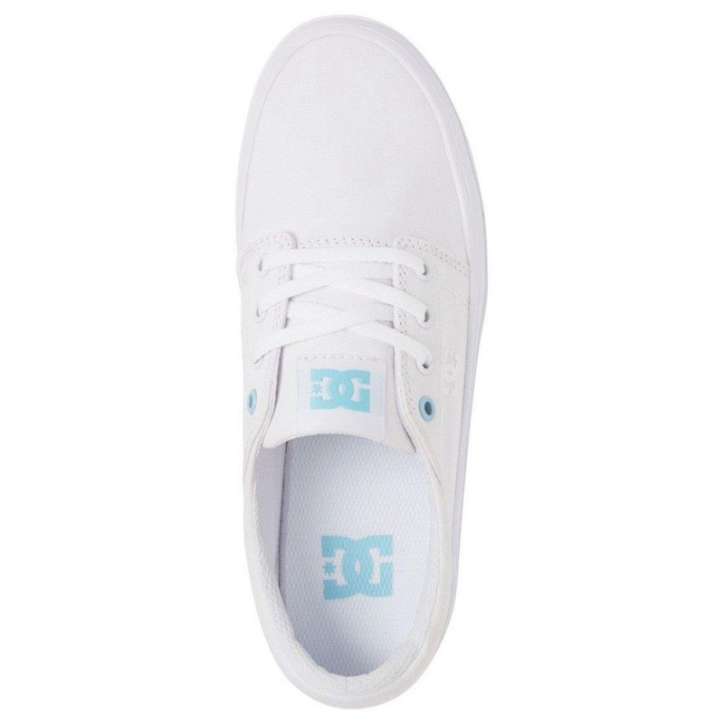 DC Shoes Trase TX Naisten Skeittikengät Valkoinen Sininen | WKEN-40186