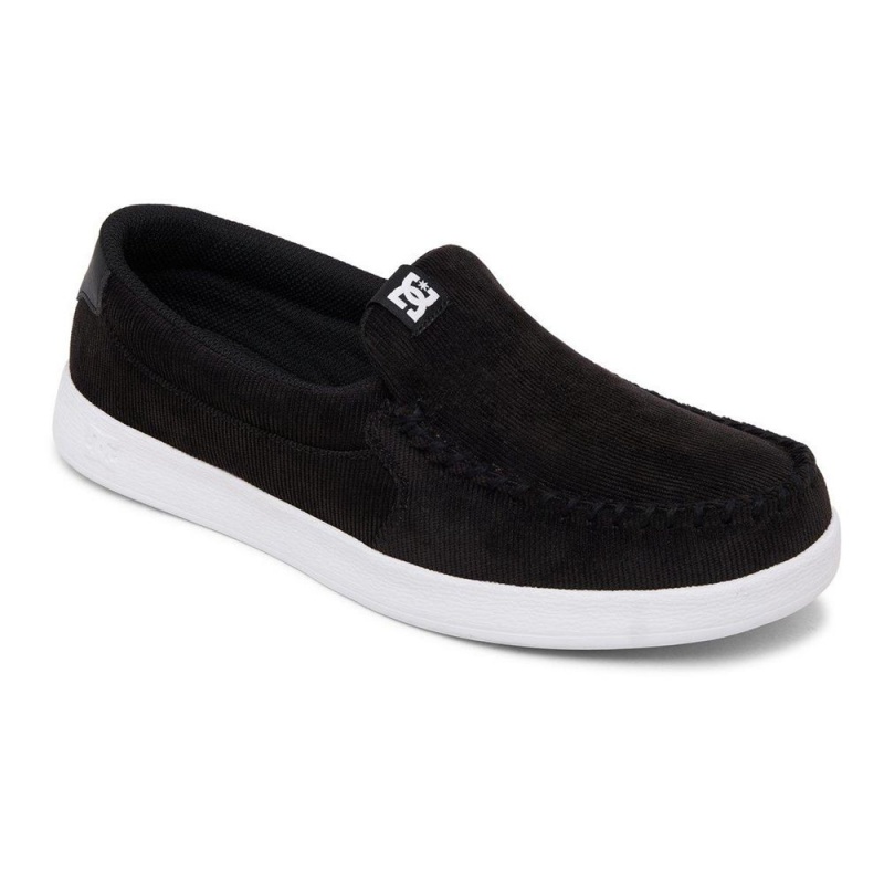 DC Shoes Villain Miesten Skeittikengät Mustat Valkoinen | BQGC-89246