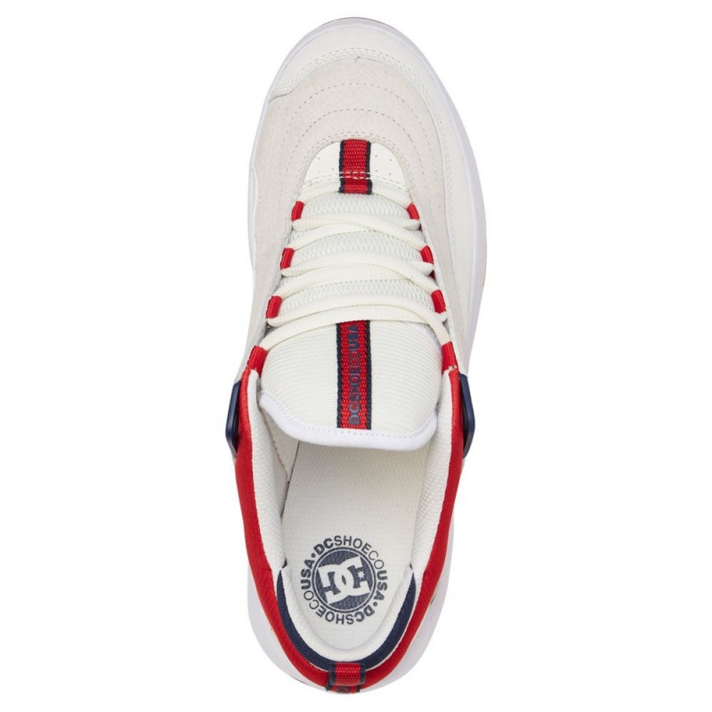 DC Shoes Williams Slim Miesten Tennarit Valkoinen Punainen | PDUI-09536