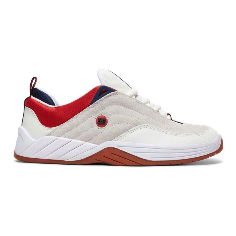 DC Shoes Williams Slim Miesten Tennarit Valkoinen Punainen | PDUI-09536